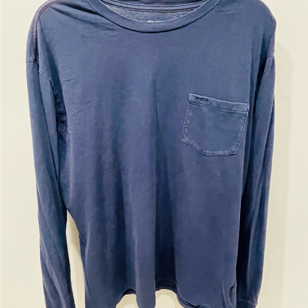 RVCA Navy Long Sleeve Shirt